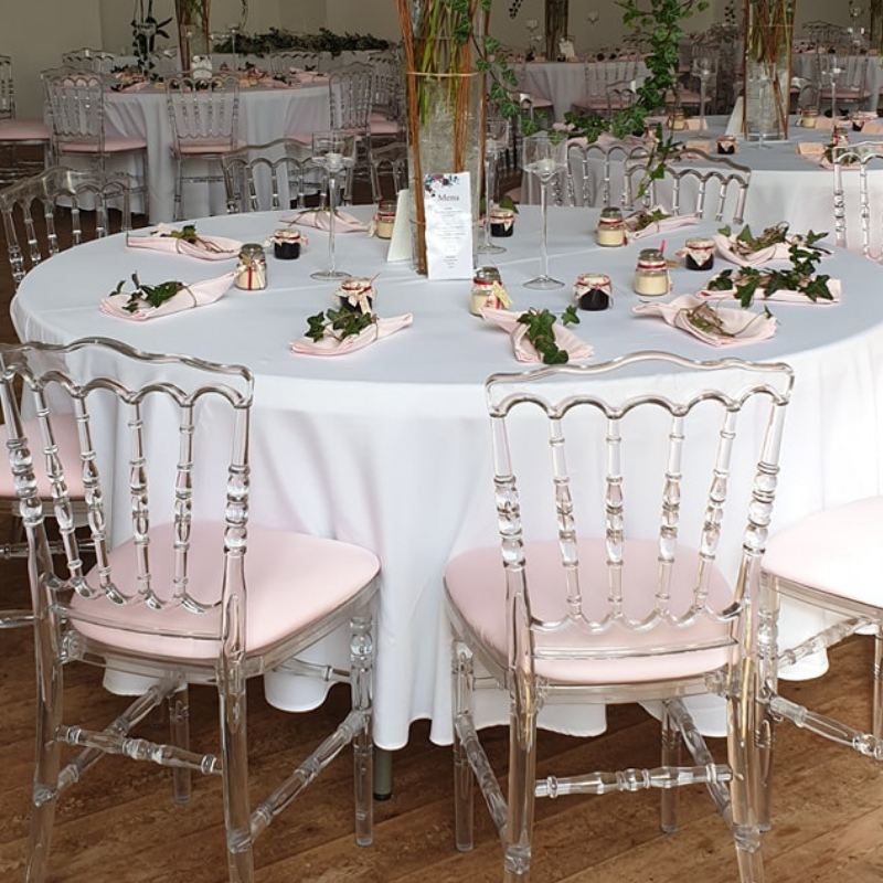 Location Couvert blanc or mariage - LES CHAISES ROSES - Location